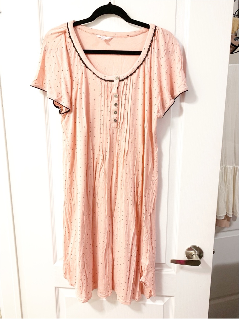 Y2K vintage Women’s Secret Treasures Nightshirt Gown Dress polka dots 90s fairy